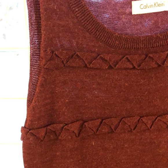Calvin Klein Burgundy/Maroon Sweater Dress - Picture 5 of 5